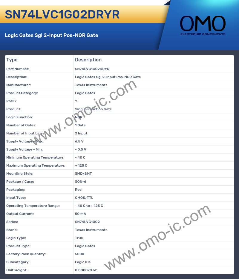SN74LVC1G02DRYR