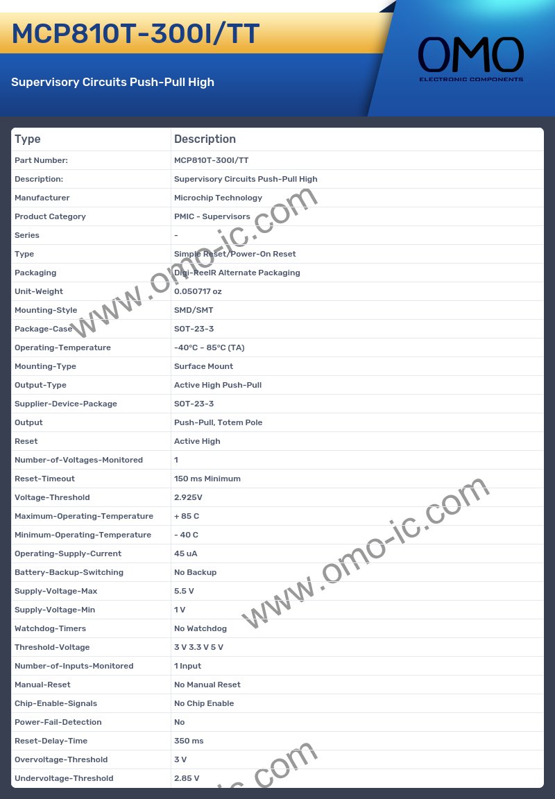 MCP810T-300I/TT