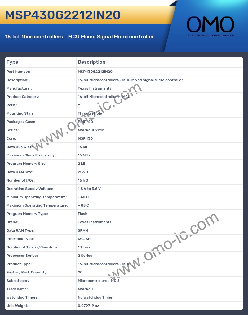 MSP430G2212IN20
