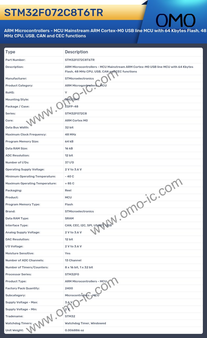 STM32F072C8T6TR
