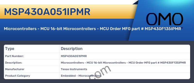 MSP430A051IPMR