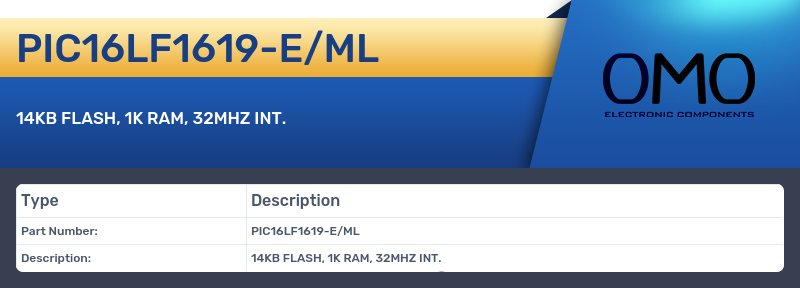 PIC16LF1619-E/ML