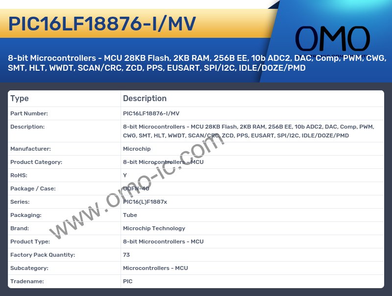 PIC16LF18876-I/MV