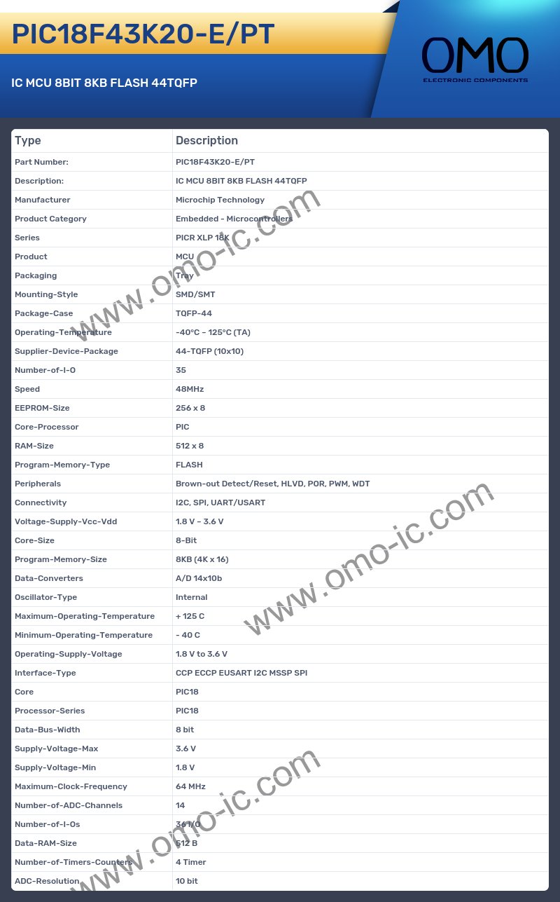PIC18F43K20-E/PT