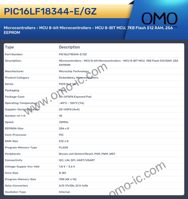 PIC16LF18344-E/GZ