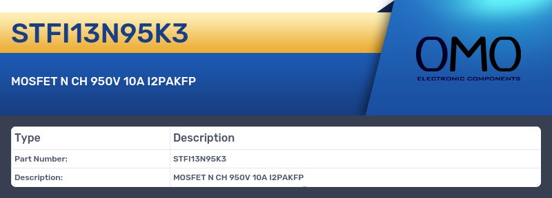 STFI13N95K3