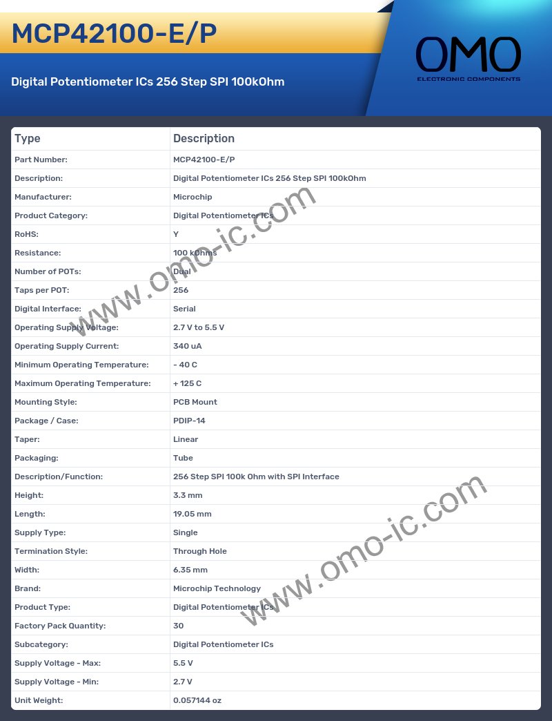 MCP42100-E/P
