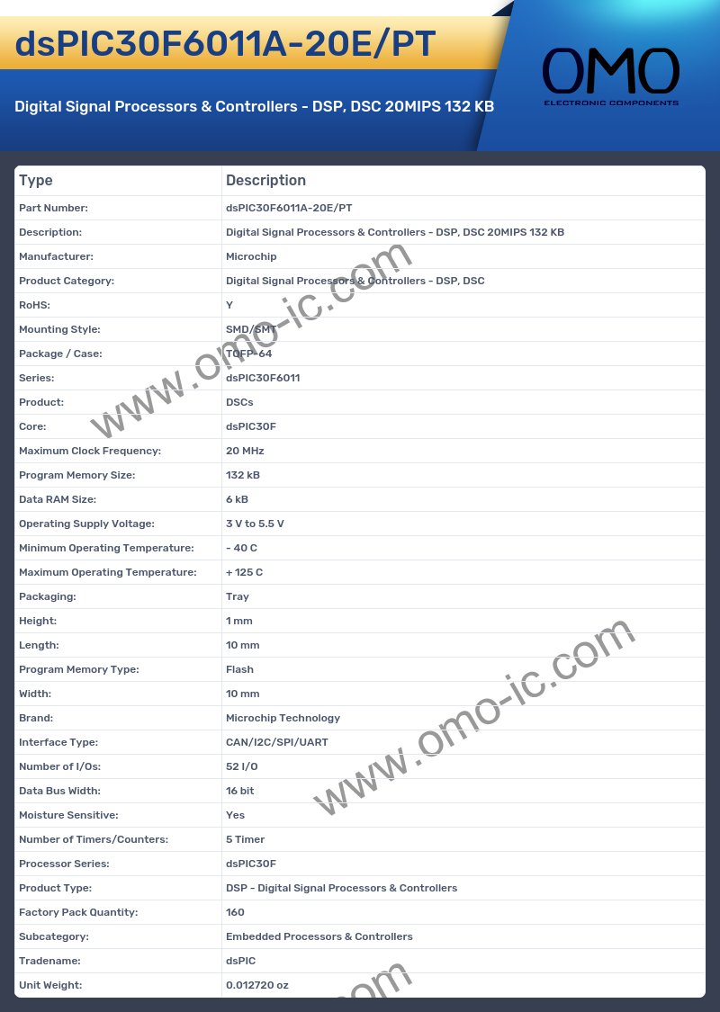 dsPIC30F6011A-20E/PT