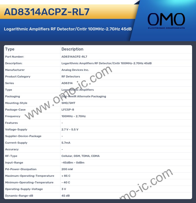 AD8314ACPZ-RL7