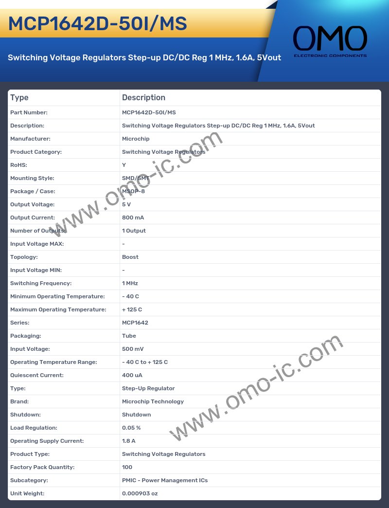 MCP1642D-50I/MS