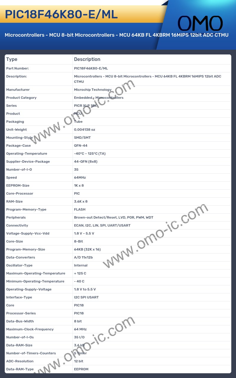 PIC18F46K80-E/ML
