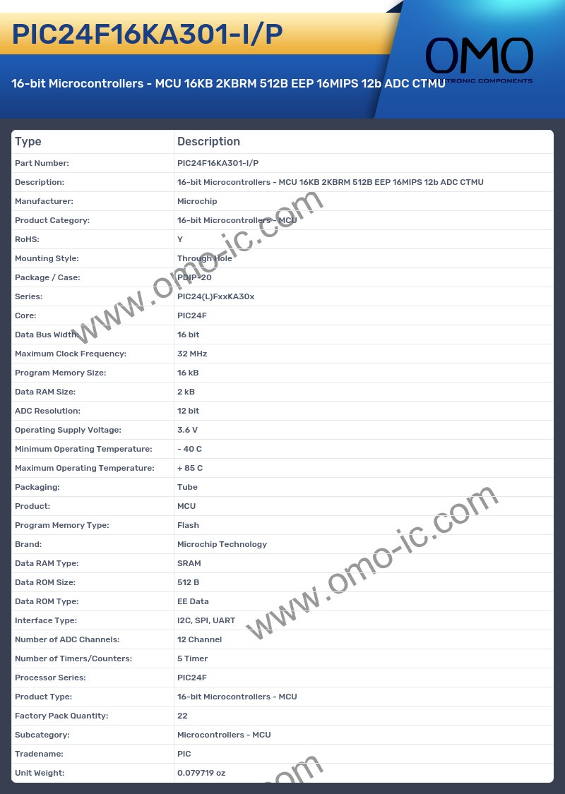 PIC24F16KA301-I/P