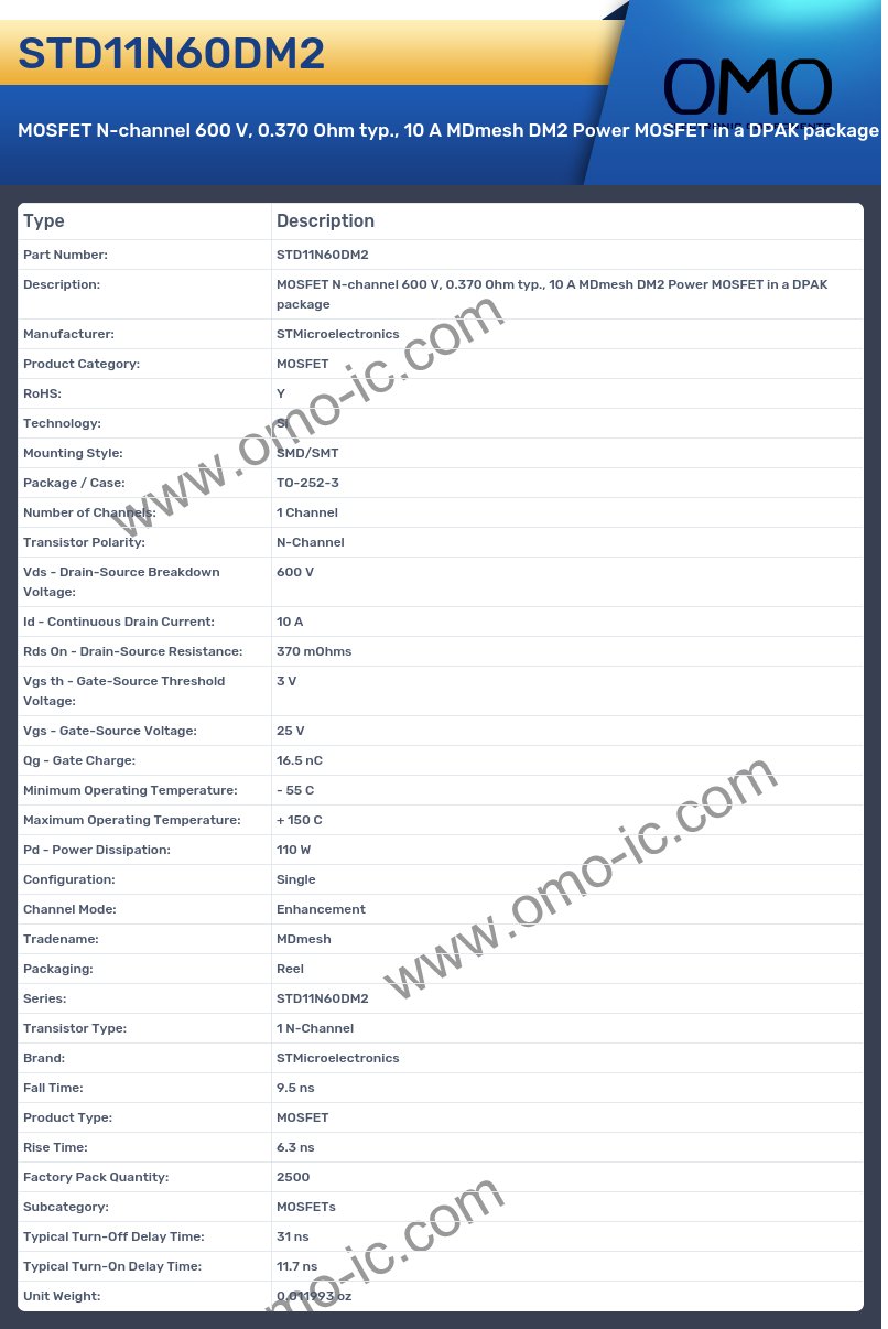 STD11N60DM2