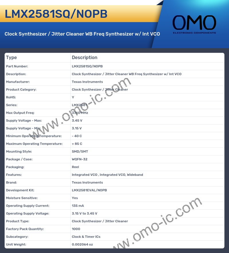 LMX2581SQ/NOPB
