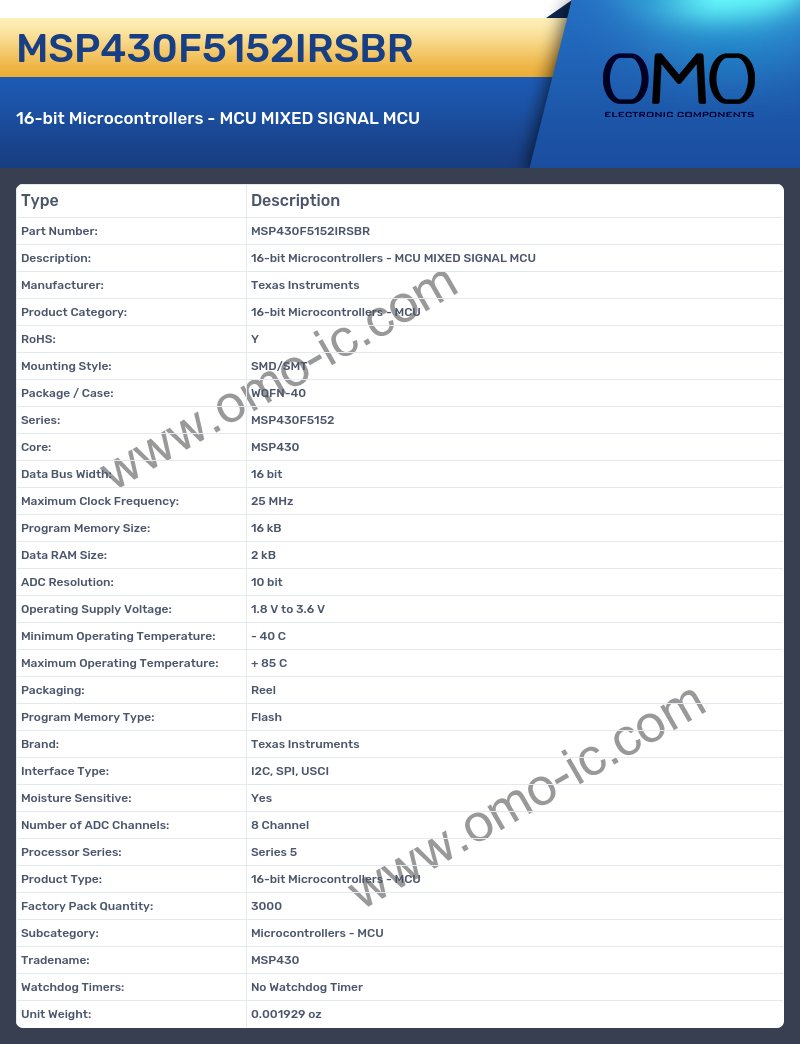 MSP430F5152IRSBR