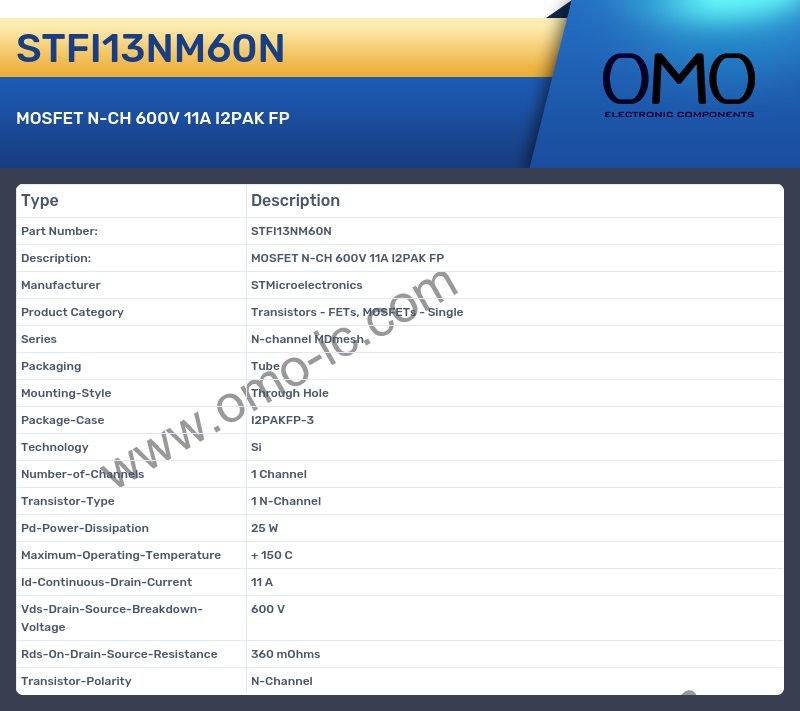 STFI13NM60N