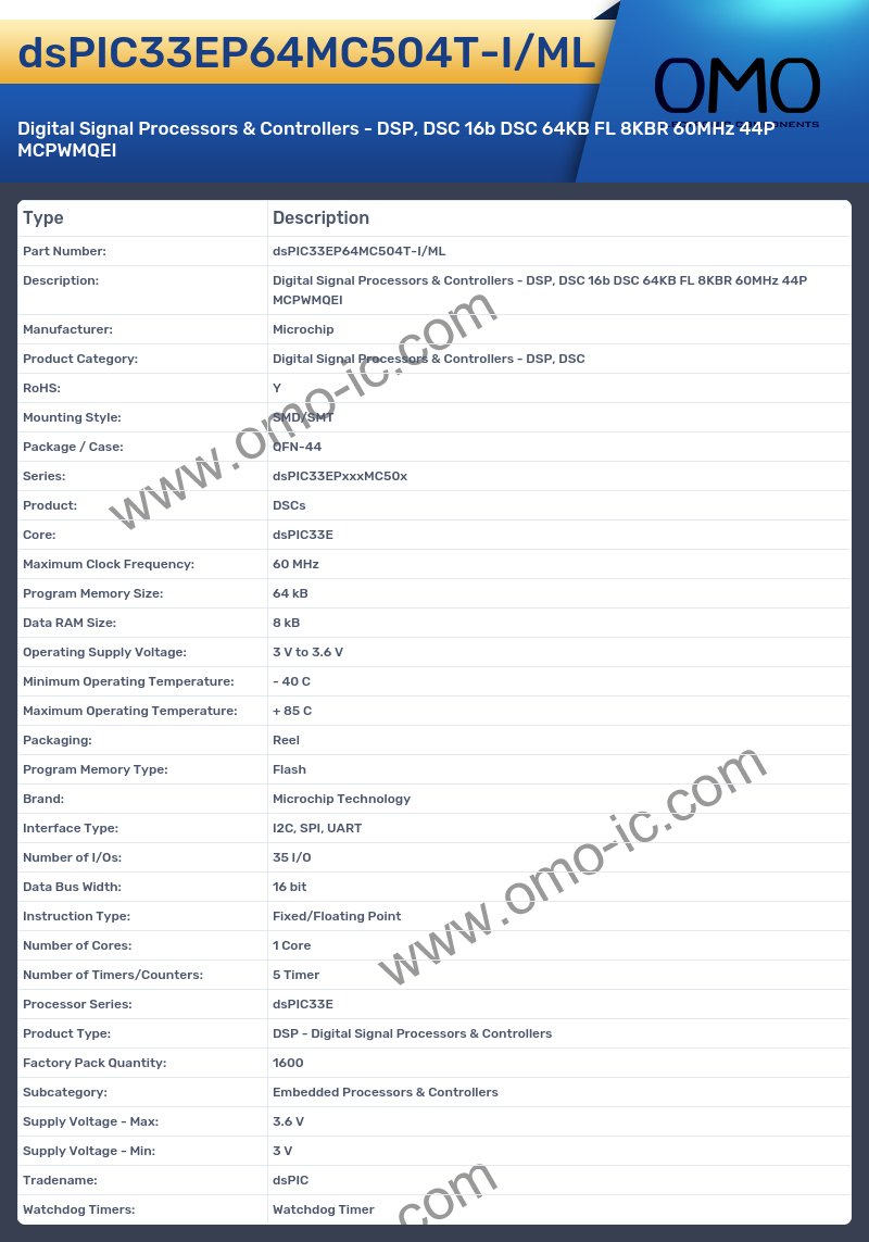 dsPIC33EP64MC504T-I/ML