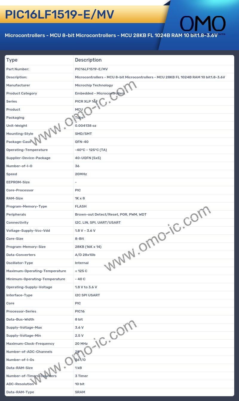 PIC16LF1519-E/MV