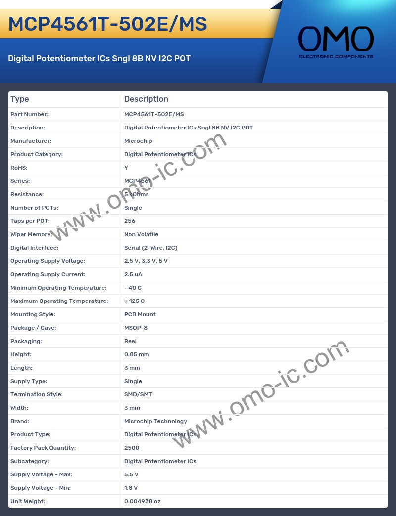 MCP4561T-502E/MS
