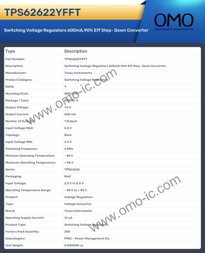 TPS62622YFFT