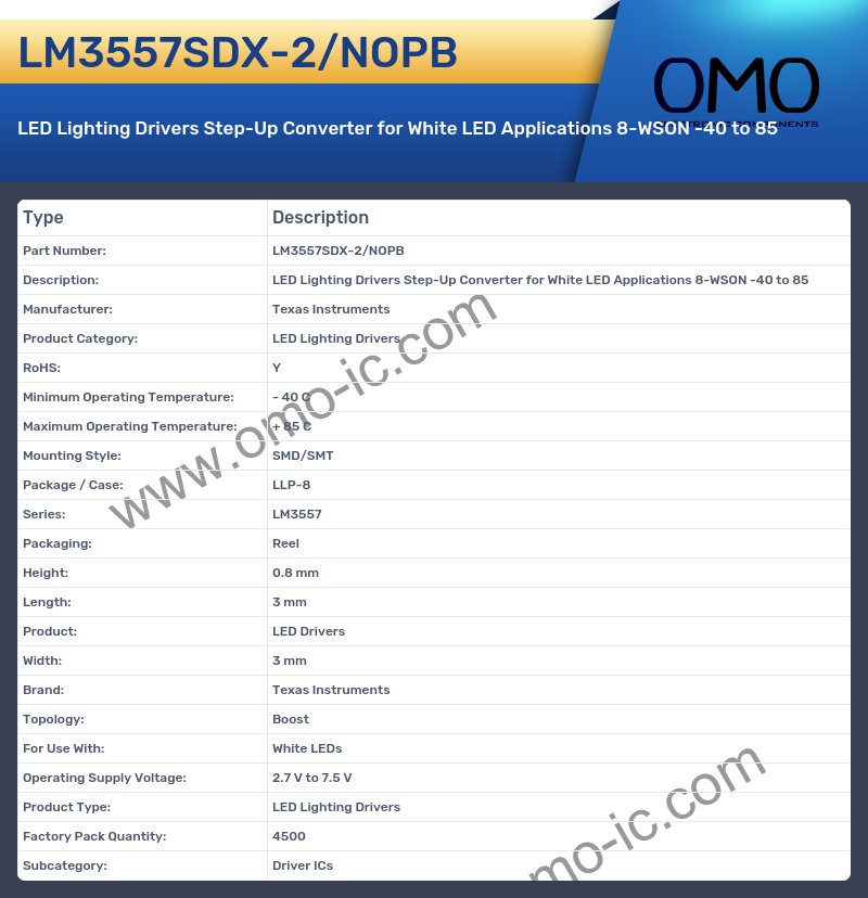 LM3557SDX-2/NOPB
