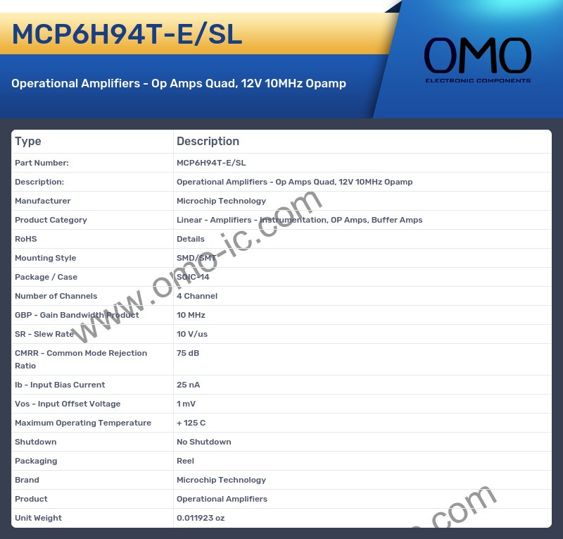 MCP6H94T-E/SL