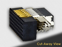 Ultra Hard Metric Backplane Socket Connector