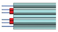 SL8802/04-50DN5-00 Custom-Cut Twin Axial Cable