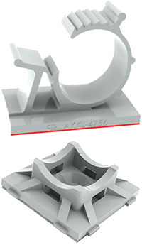 Durable High-Bond Adhesive Cable Clamps and Cable 