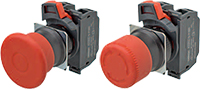 A22NE-P 22 mm E-Stop Switch with Push-In Terminals