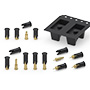Spring-Loaded Pins with Removable Caps